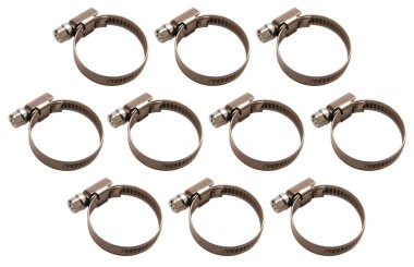 Hose Clamps | Stainless | 25 x 40 mm | 10 pcs. 
