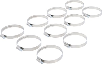 Hose Clamps | Stainless | 60 x 80 mm | 10 pcs. 