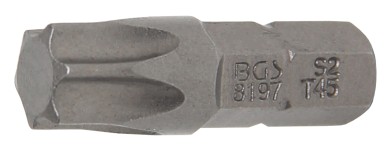 Embout | Longueur 25 mm | 6,3 mm (1/4") | profil T (pour Torx) T45 