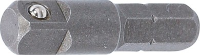 Adaptador de roquete para pontas | Sextavado externo 6,3 mm (1/4") - Quadrado externo 6,3 mm (1/4") | 30 mm 