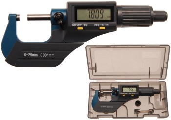 Digitális kengyeles mérőcsavar | 0 - 25 mm 