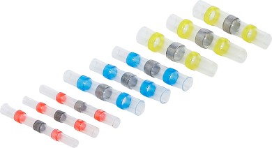 Soldering Connector Assortment | with Shrink Tube | 9 pcs. 