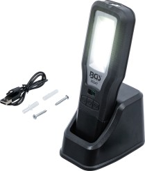 COB-LED Work Lamp | foldable | with charging station 