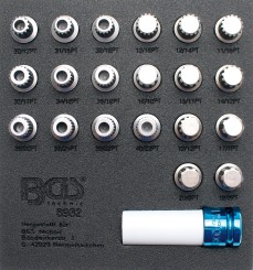 Tool Tray 1/6: Rim Lock Socket Set for BMW | 21 pcs. 