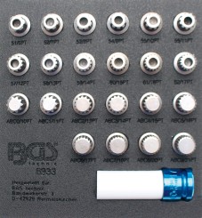 Tool Tray 1/6: Rim Lock Socket Set for VAG | 23 pcs. 