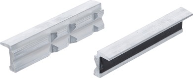Mandíbulas de proteção de torno de bancada | Alumínio | Largura 125 mm | 2 peças 