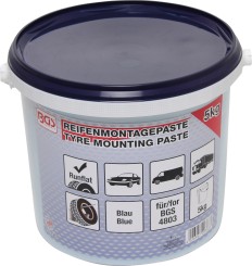 Tyre Fitting Grease For Run Flat Tyres | blue | 5 kg 