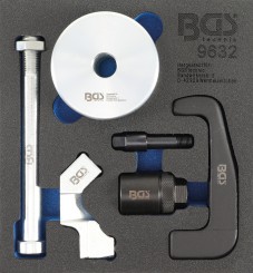 Værkstedsvognsindlæg 1/6: Injektor-udtrækker | til Bosch CDI-injektorer | 6 stk. 