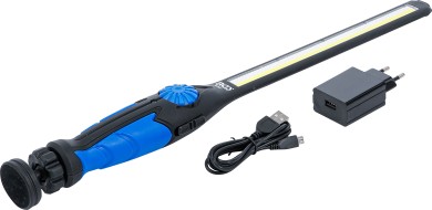 Lanterna manual UV de trabalho / LED COB | ultra plana 