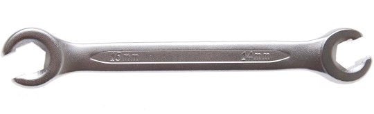 Otevřený oboustranný očkový klíč | 14 x 15 mm 