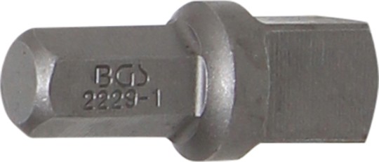 Bit-spärrskaft-adapter | Yttre sexkant 8 mm (5/16") - yttre fyrkant 10 mm (3/8") | 30 mm 