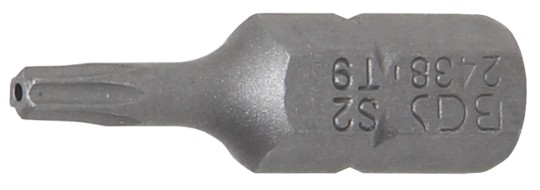 Embout | Longueur 25 mm | 6,3 mm (1/4") | profil T (pour Torx) avec perçage T9 