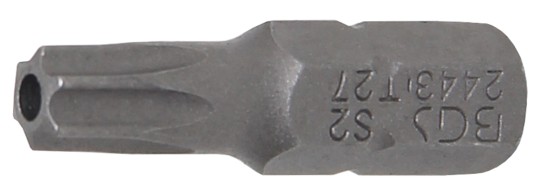 Embout | Longueur 25 mm | Longueur 25 mm | 6,3 mm (1/4") | profil T (pour Torx) avec perçage T27 