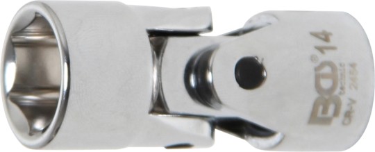 Encaixe para junta de cardã sextavado | Entrada de quadrado interno de 10 mm (3/8") | 14 mm 