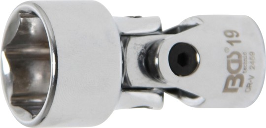 Cheie tubulară 6 colțuri cu articulație cardanică | 10 mm (3/8") | 19 mm 
