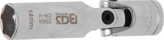 Cap cheie articulat bujii incandescente 6 colțurial | 10 mm (3/8") | 14 mm 