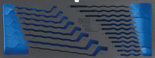 Foam Tray for BGS 3312, empty: for Combination Spanner Set 