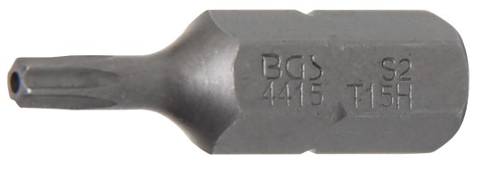 Embout | Longueur 30 mm | 8 mm (5/16") | profil T (pour Torx) avec perçage T15 