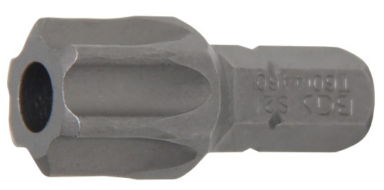 Ponta | Comprimento 30 mm | Entrada de sextavado externo 8 mm (5/16") | Perfil T (para Torx) com perfuração T60 