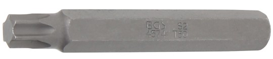 Behajtófej | Hossz 75 mm | Külső hatszögletű 10 mm (3/8") | T-profil (Torx) T50 