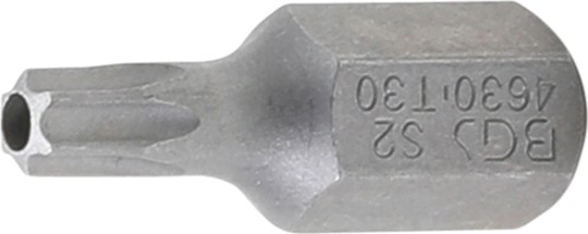 Bit | lengte 30 mm | 10 mm (3/8") buitenzeskant | T-profiel (voor Torx) met boring T30 