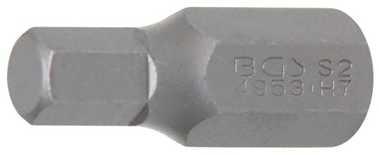 Behajtófej | Hossz 30 mm | Külső hatszögletű 10 mm (3/8") | Belső hatszögletű 7 mm 