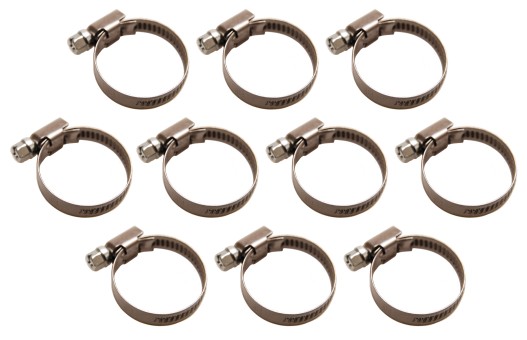 Hose Clamps | Stainless | 25 x 40 mm | 10 pcs. 