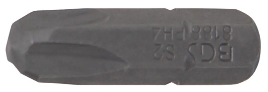 Ponta | Comprimento 25 mm | Entrada de sextavado externo 6,3 mm (1/4") | Recesso cruzado PH4 