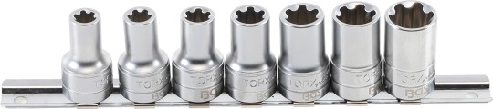 Juego de llaves de vaso T-Star (para Torx Plus) | entrada 10 mm (3/8") | 10EP - 20EP | 7 piezas 
