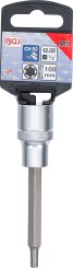 Bit Socket | length 100 mm | 12.5 mm (1/2") Drive | Spline (for RIBE) | M5 
