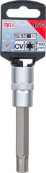 Bit Socket | length 100 mm | 12.5 mm (1/2") Drive | Spline (for RIBE) | M12 