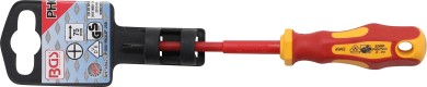 VDE-skruetrækker | krydskærv PH0 | Klingelængde 75 mm 