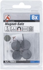 Sada magnetů | keramika | Ø 18 mm | 8dílná 