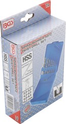 Set burghie spiralate HSS | Cote pregăurire pentru filetare | 2,5 - 10,2 mm | 7 piese 