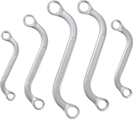 Double Ring Spanner Set | S-Type | 10 x 11 - 18 x 19 mm | 5 pcs. 