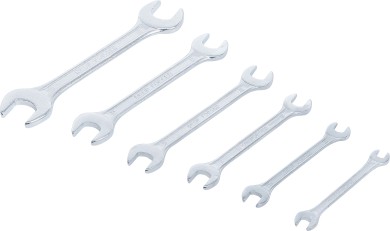 Set dvostrukih viljuškastih ključeva | 6 x 7 - 18 x 19 mm | 6 kom. 