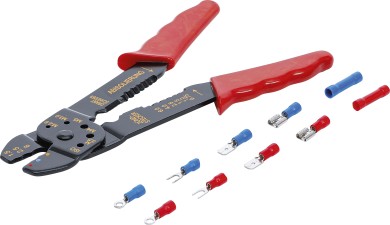 Crimping Pliers Set with cable lug Assortment | 200 mm | 61 pcs. 