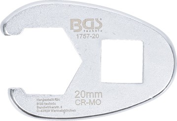 Hanefodsnøgle | 12,5 mm (1/2") | 20 mm 