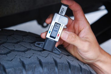 Paquímetro digital do perfil do pneu | 0 - 28 mm 