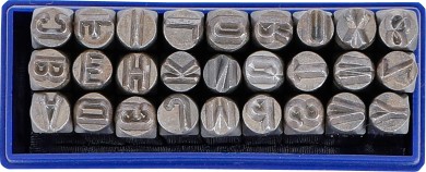 Poansoane alfabet | 6 mm 