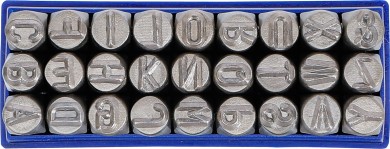 Set di punzoni lettere | 8 mm 