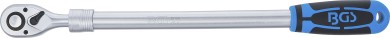 Roquete reversível, extensível | extra longo | Saída de quadrado externo 12,5 mm (1/2") | 455 - 595 mm 