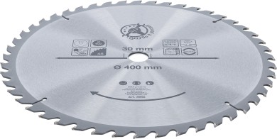 List kružne pile za tvrdi metal | Ø 400 x 30 x 3,4 mm | 48 zubaca 
