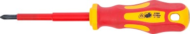 VDE-skruetrækker | krydskærv PH1 | Klingelængde 80 mm 