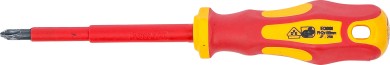 VDE-skruetrækker | krydskærv PH2 | Klingelængde 100 mm 