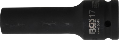 Silová nástrčná hlavice, dvanáctihranná, prodloužená | 20 mm (3/4") | 17 mm 
