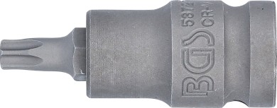 Kraft-Bit-Insats | Längd 55 mm | 12,5 mm (1/2") | T-Profil (för Torx) T40 