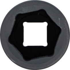 Krafthylsa Sexkant, djup | 20 mm (3/4") | 36 mm 