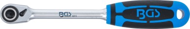 Prebaciv ustavljački ključ | fino ozubljen | vanjski četverokut 10 mm (3/8") 