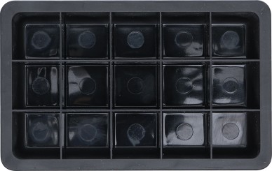 Bandeja magnética | 15 compartimentos | 120 x 190 mm 